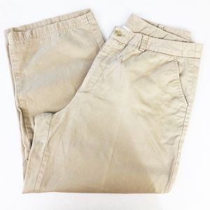 Paul Harris Design Cropped Tan Khaki Chino Style Pants Women Size 10